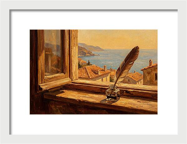 Quill Pen By The Sea
