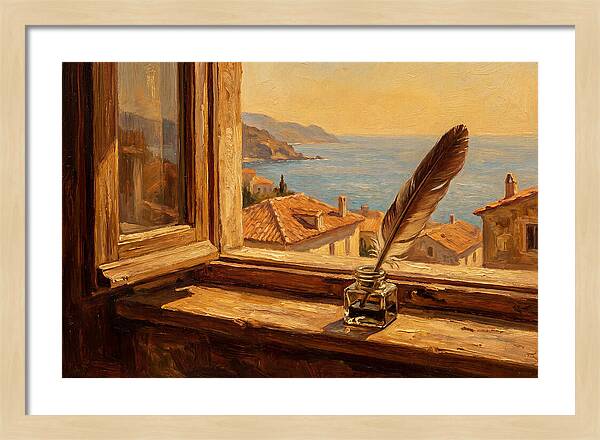 Quill Pen By The Sea