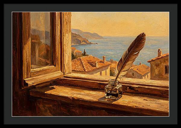 Quill Pen By The Sea