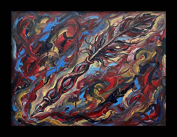 Quill Pen In Motion