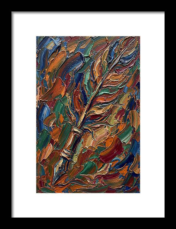 Quill Pen In Vibrant Colors