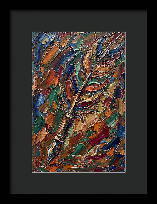 Quill Pen In Vibrant Colors
