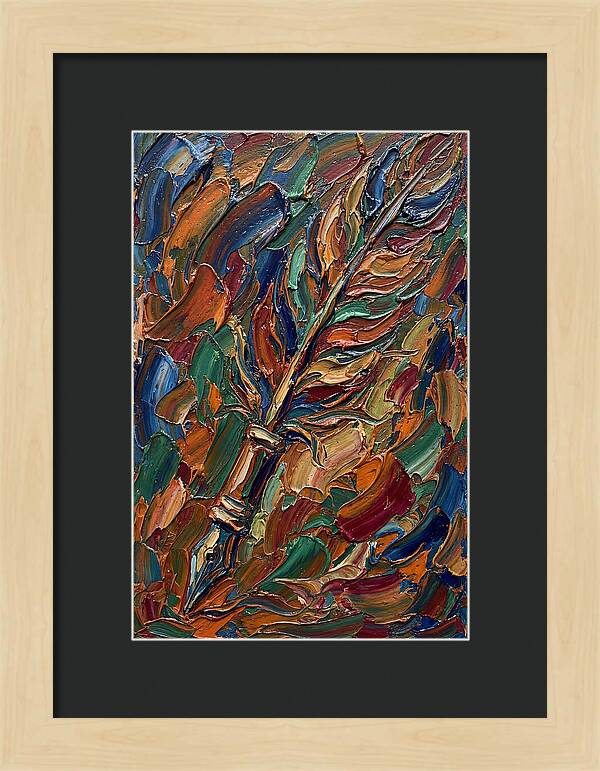 Quill Pen In Vibrant Colors