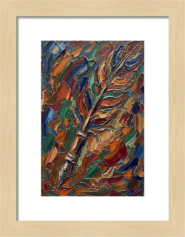 Quill Pen In Vibrant Colors