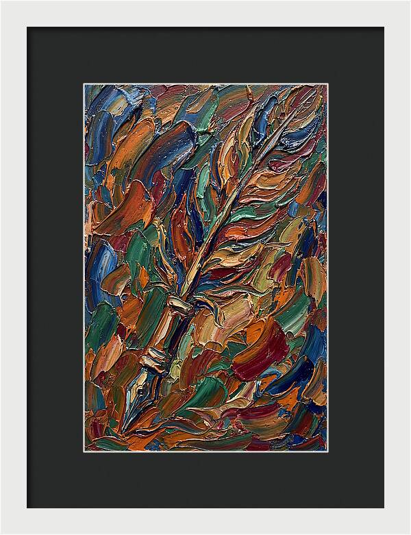 Quill Pen In Vibrant Colors