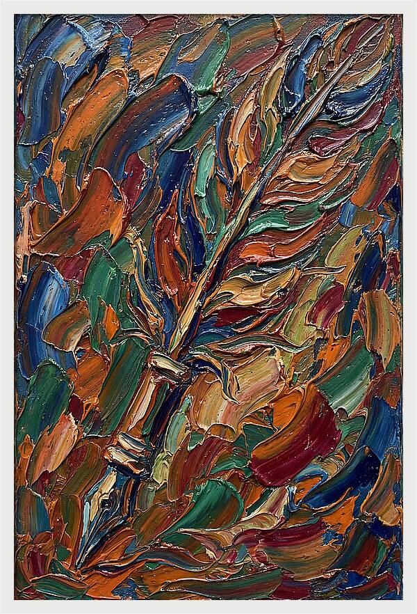 Quill Pen In Vibrant Colors