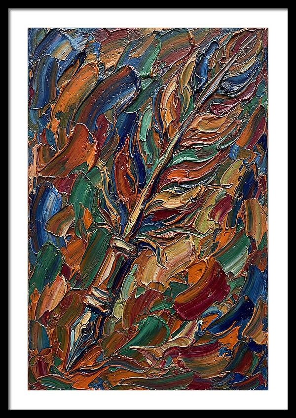 Quill Pen In Vibrant Colors