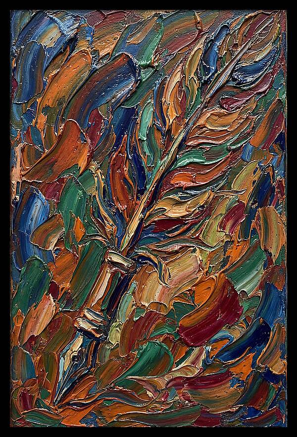 Quill Pen In Vibrant Colors