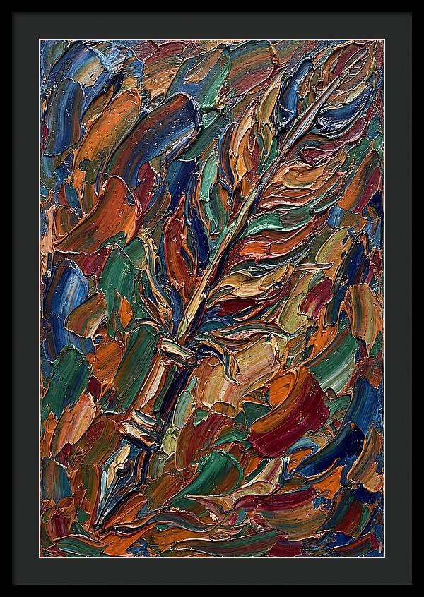 Quill Pen In Vibrant Colors