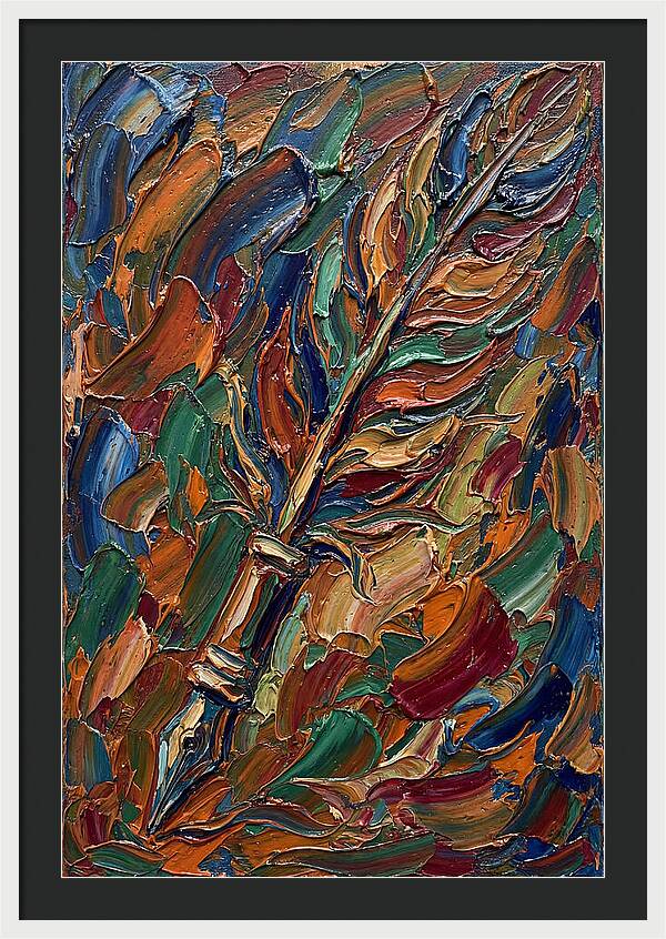 Quill Pen In Vibrant Colors