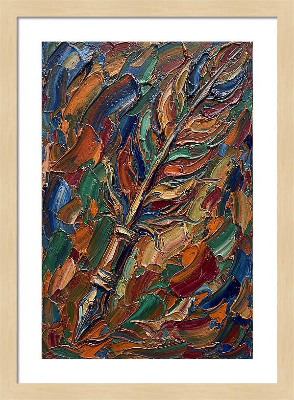 Quill Pen In Vibrant Colors