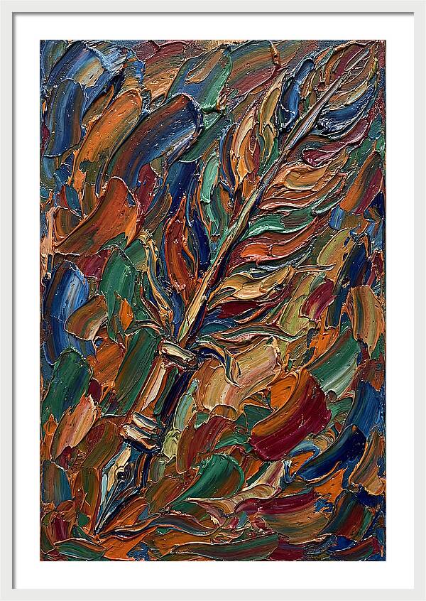Quill Pen In Vibrant Colors