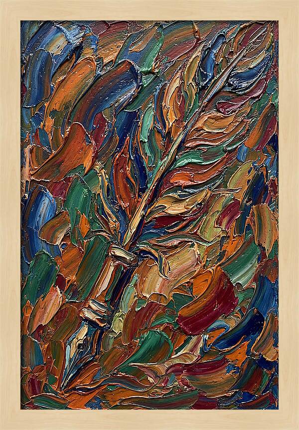 Quill Pen In Vibrant Colors