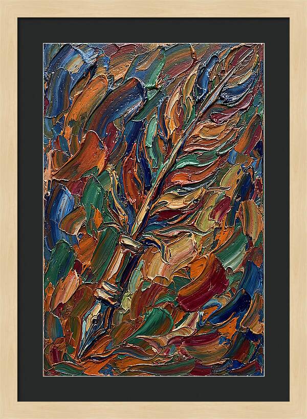 Quill Pen In Vibrant Colors