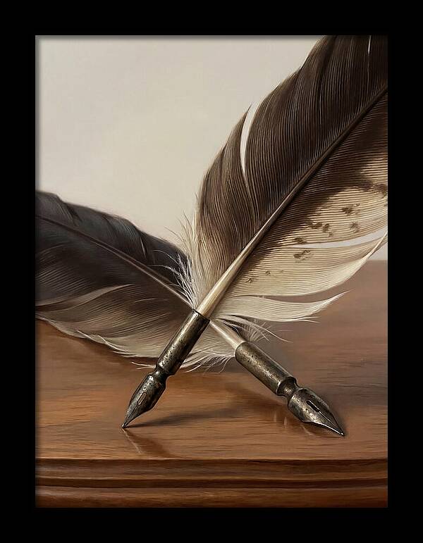 Quill Pens In Realistic Detail