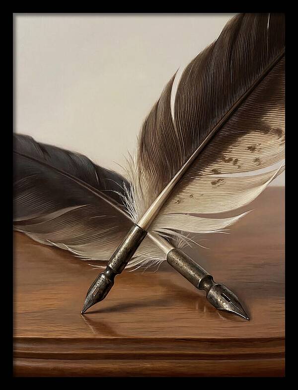 Quill Pens In Realistic Detail