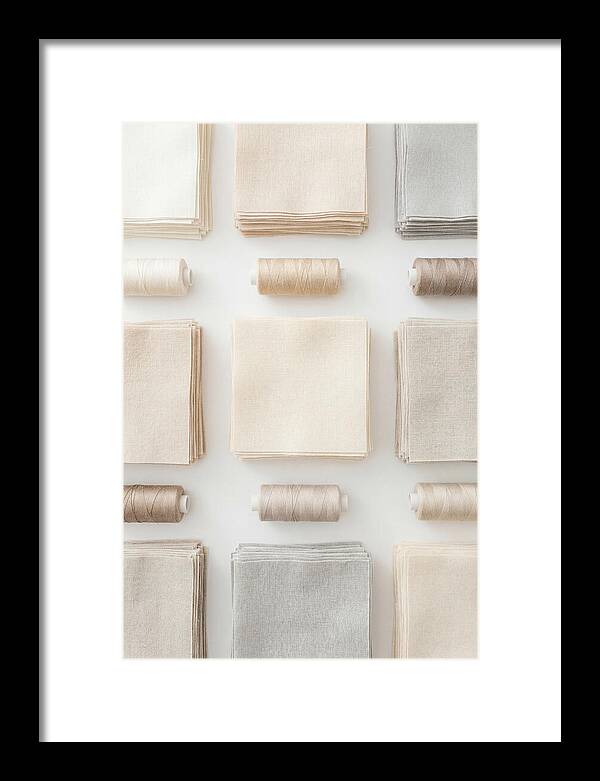 Quilting Squares And Thread Arrangement