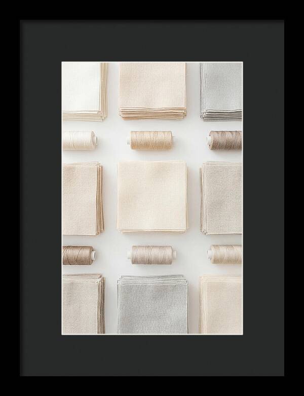 Quilting Squares And Thread Arrangement