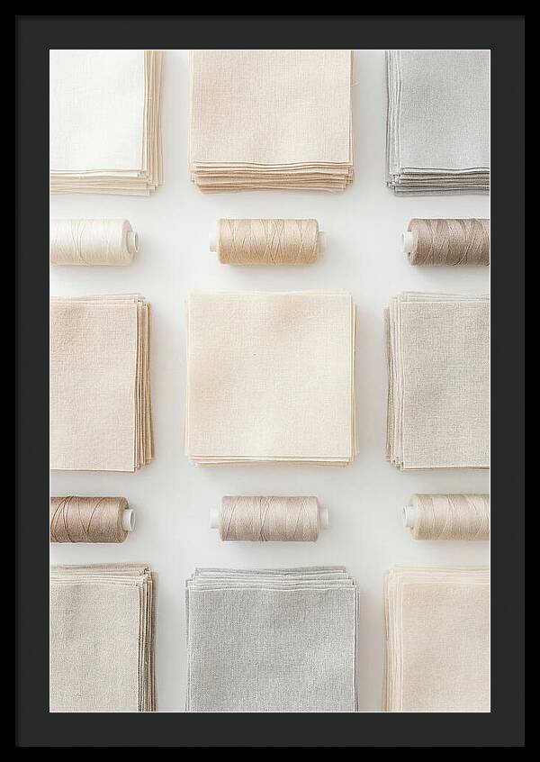 Quilting Squares And Thread Arrangement