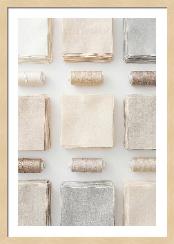 Quilting Squares And Thread Arrangement
