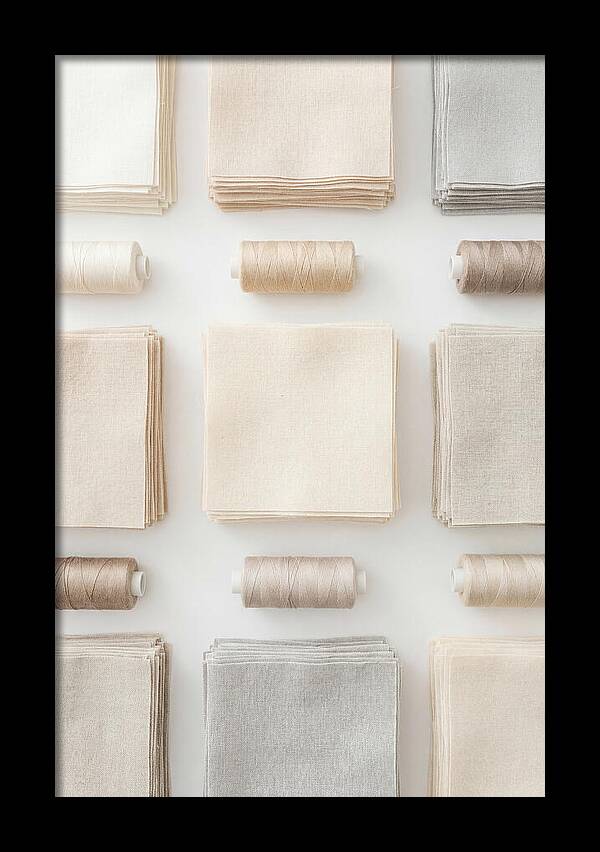 Quilting Squares And Thread Arrangement