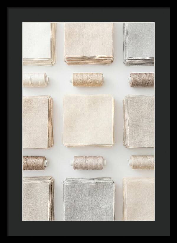 Quilting Squares And Thread Arrangement