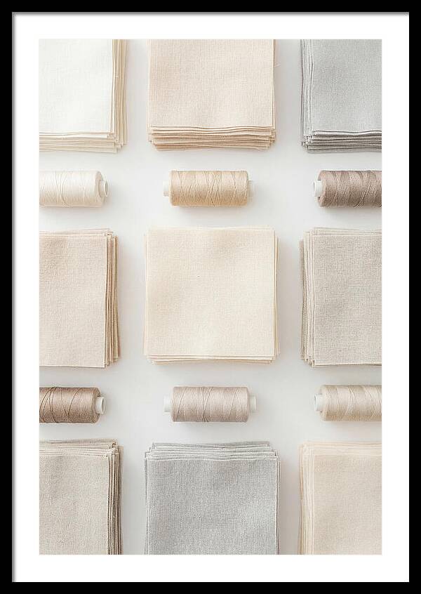 Quilting Squares And Thread Arrangement
