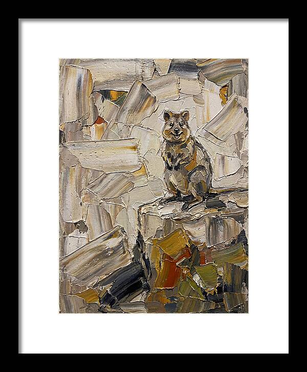 Quokka In Palette Knife Style