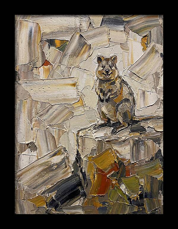 Quokka In Palette Knife Style