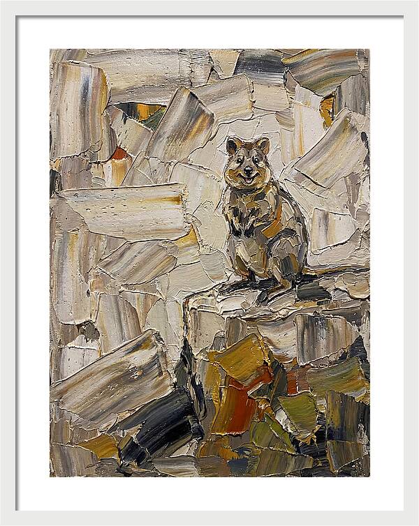 Quokka In Palette Knife Style