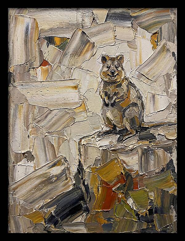 Quokka In Palette Knife Style