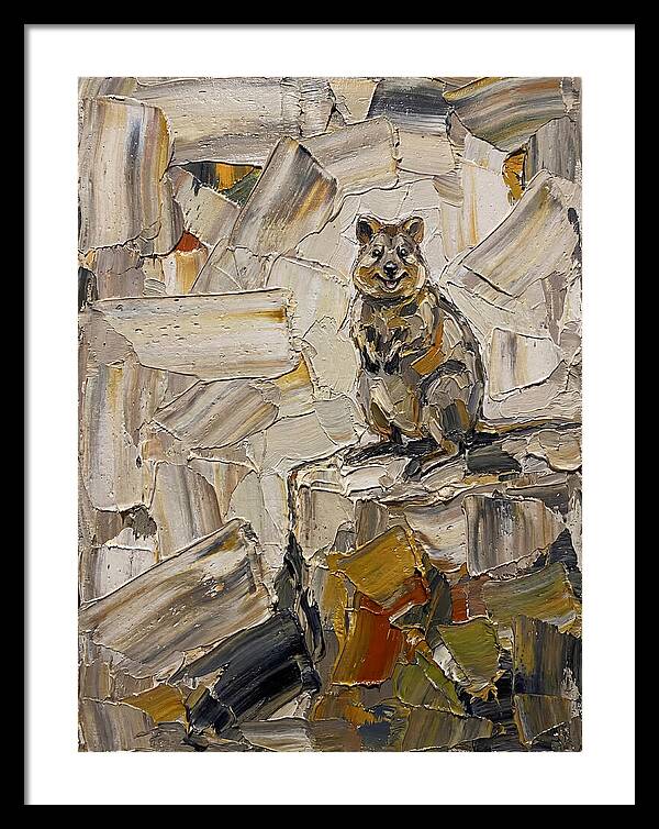 Quokka In Palette Knife Style