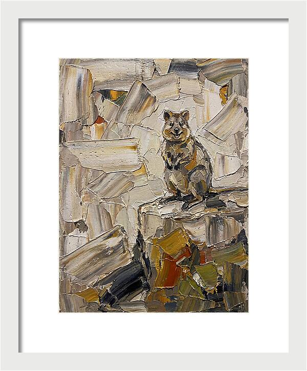 Quokka In Palette Knife Style