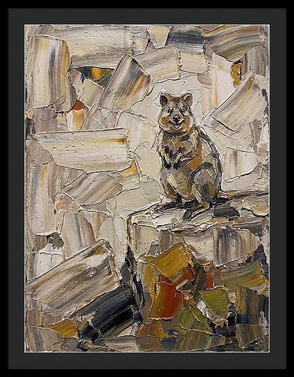 Quokka In Palette Knife Style