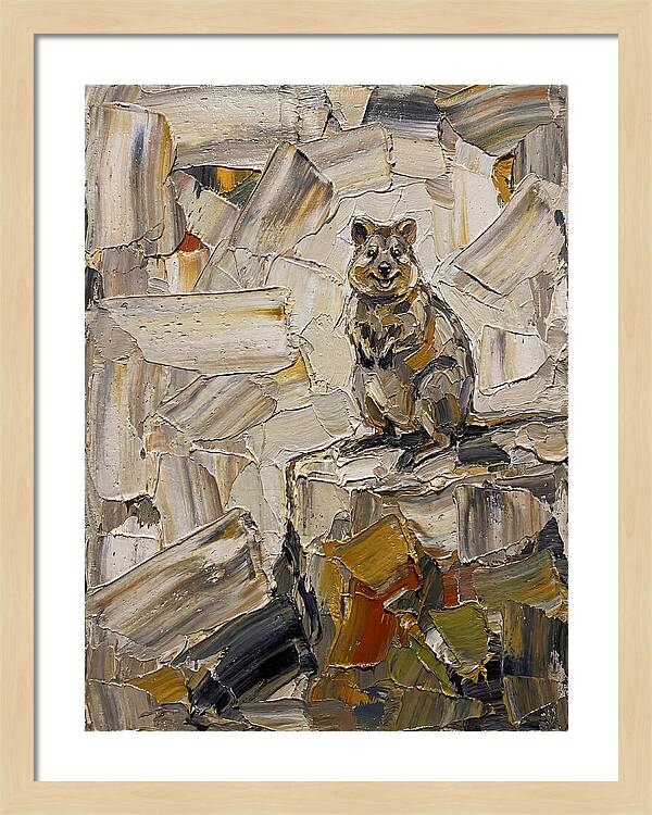 Quokka In Palette Knife Style