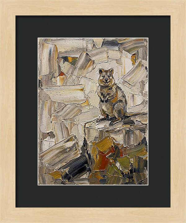 Quokka In Palette Knife Style