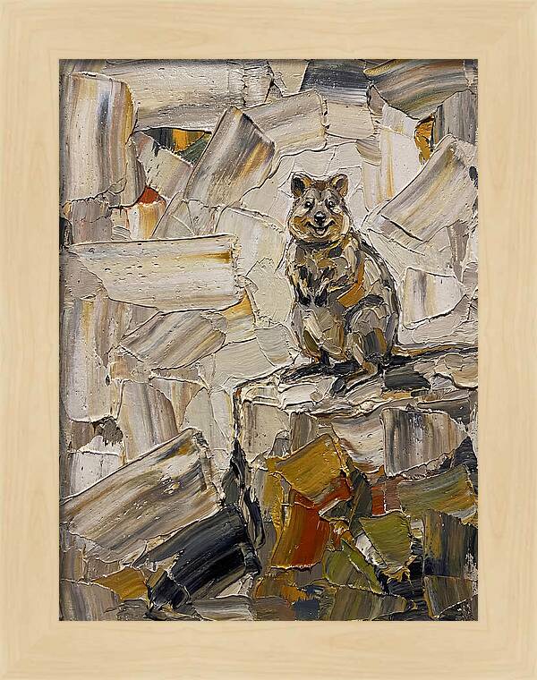 Quokka In Palette Knife Style