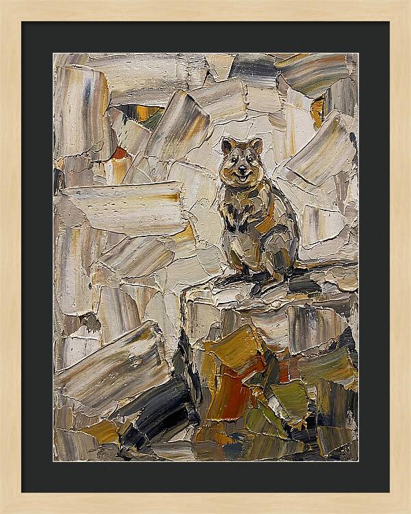 Quokka In Palette Knife Style