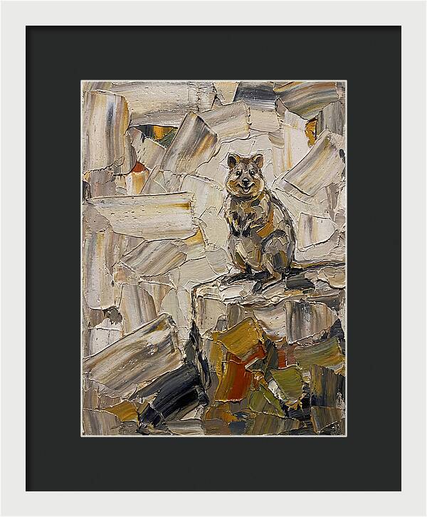 Quokka In Palette Knife Style