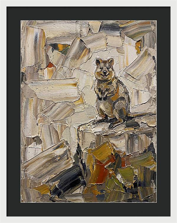 Quokka In Palette Knife Style