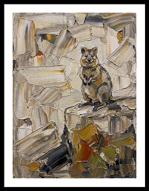 Quokka In Palette Knife Style