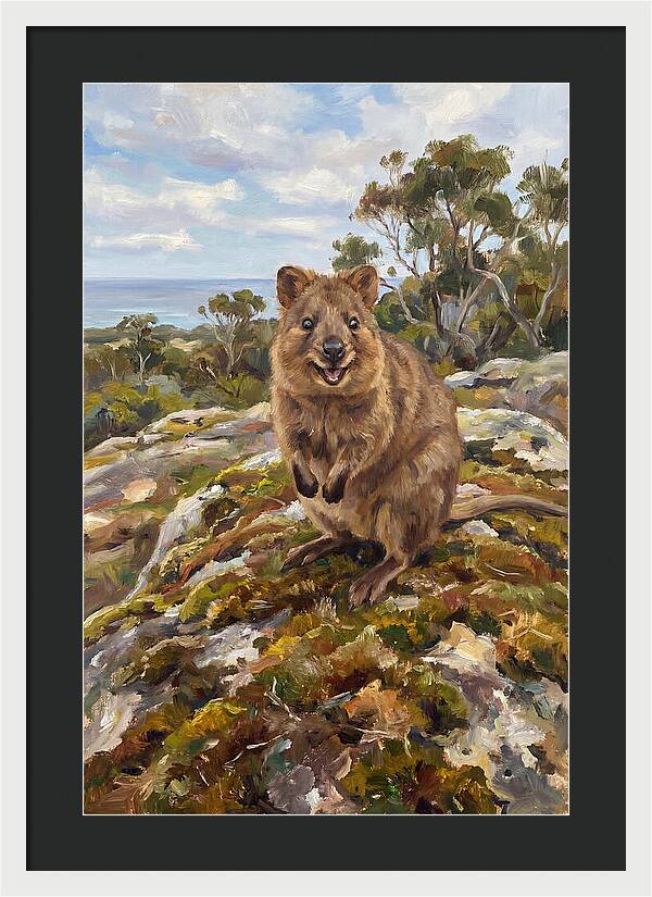 Quokka On A Rocky Outcrop