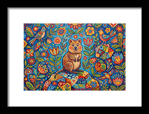 Quokka Surrounded By Nature