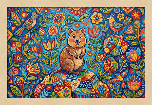 Quokka Surrounded By Nature