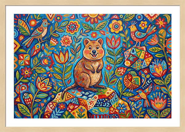 Quokka Surrounded By Nature