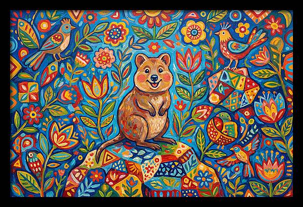 Quokka Surrounded By Nature