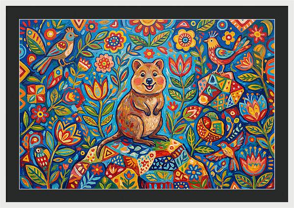 Quokka Surrounded By Nature