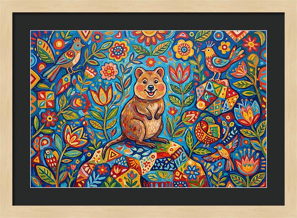 Quokka Surrounded By Nature