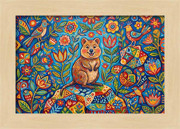 Quokka Surrounded By Nature