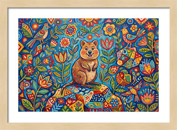 Quokka Surrounded By Nature